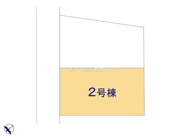 八王子市　緑町　新築一戸建て　６期の区画図|～全2棟の新築一戸建て～