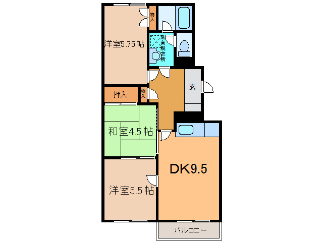 エルミタージュの間取り