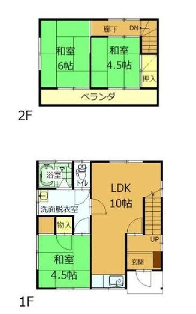 前橋市龍蔵寺町　中古住宅の間取り|3LDK　
