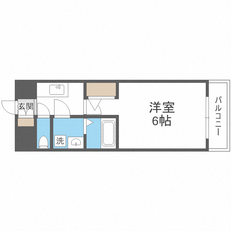 エスリードレジデンス大阪福島フロントの間取り