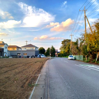 東松山市大字東平の売地の前面道路含む現地写真