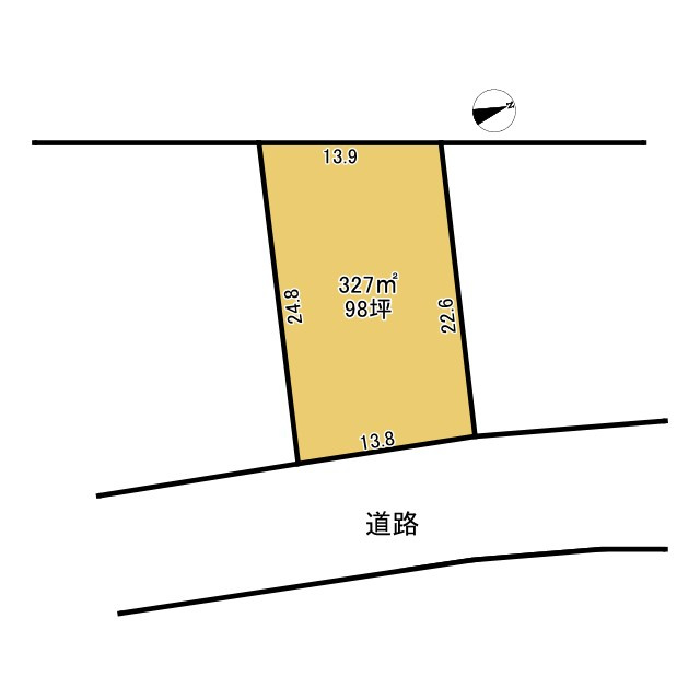 東松山市東平2176-1の一部 ３区画土地の土地図