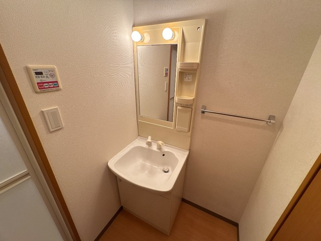 熊本市北区龍田陳内２丁目のアパートの独立洗面台