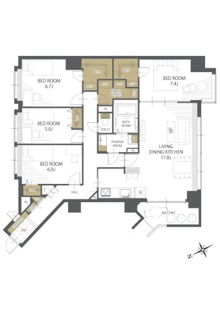 【間取り】ガーデンヒルズラ・モード白石ステーション 