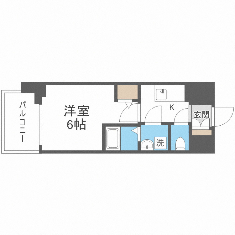 大阪市北区大淀中５丁目の賃貸マンションの間取り