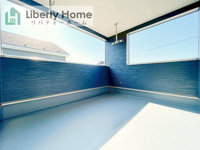 筑西市下川島第2　新築戸建　1号棟のバルコニー