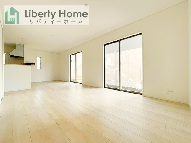 筑西市下川島第2　新築戸建　1号棟の居間・リビング