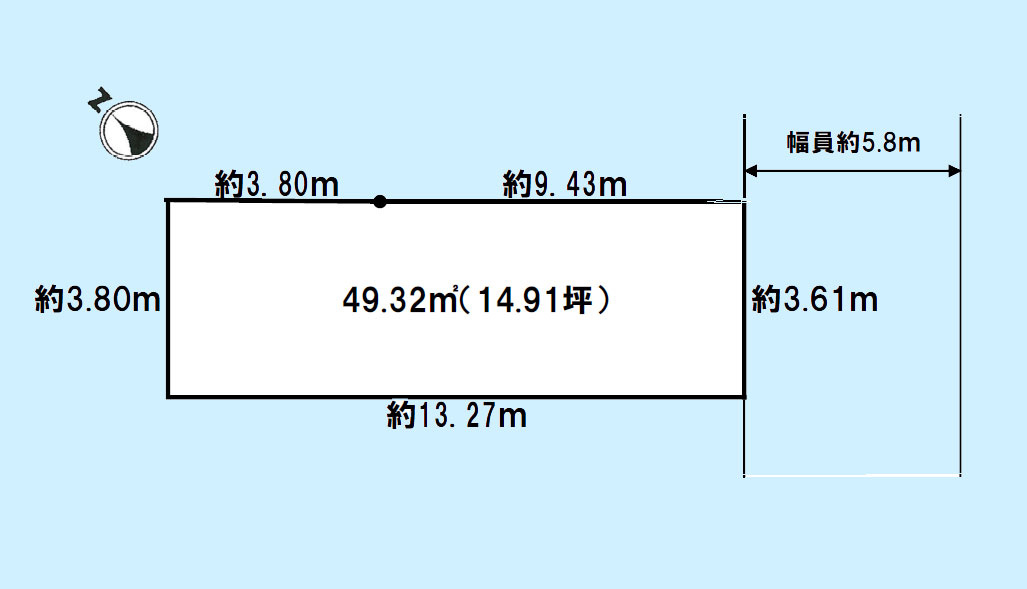 目黒区東山1丁目の土地図