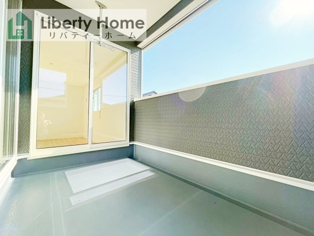 筑西市下川島第2　新築戸建　2号棟のバルコニー