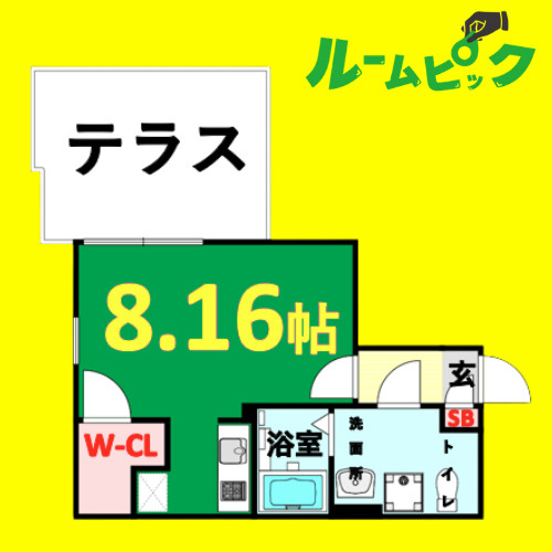 Branche桜山Chambre　名古屋市賃貸　仲介手数料無料の間取り