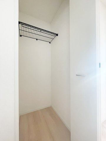 新築戸建・建売　福島市松川町木曽内裡　CRADLE GARDEN　全4棟の収納|棚が付いているので整理整頓しやすい！