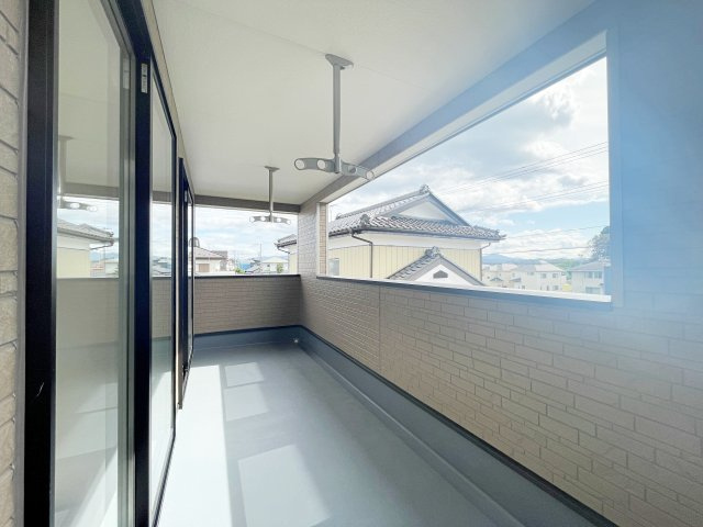 新築戸建・建売　福島市松川町木曽内裡　CRADLE GARDEN　全4棟のバルコニー|＼内覧ご予約受付中です♪／仕事帰りやお休みの日はもちろん、当日内覧も大歓迎♪