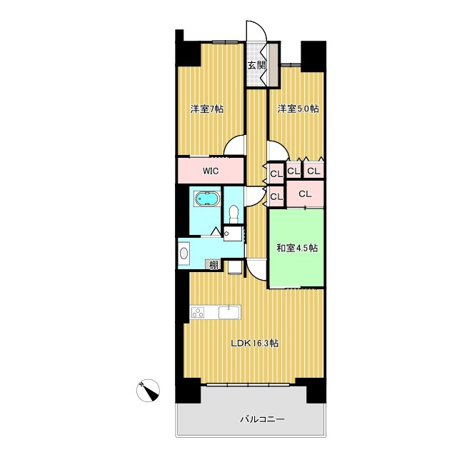 セントアイナ藤が丘の間取り