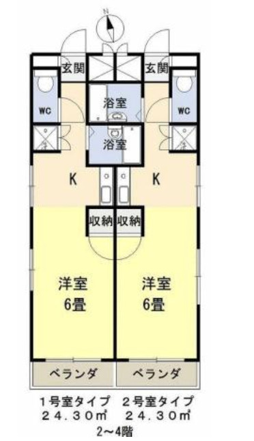 戸田市上戸田2丁目　一棟売マンションの間取り