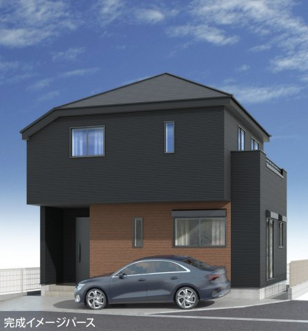 横浜市港南区下永谷3丁目 新築戸建て【仲介手数料無料】の外観パース