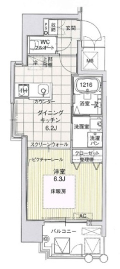 ギャラリー谷町の間取り
