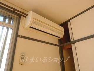 河原マンションK-5の設備|エアコン付き