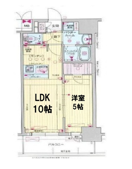 【間取り】 | プレサンス大国町ラヴェニール