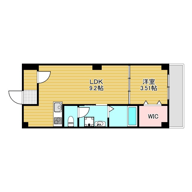 キャトルセゾン豊中本町の間取り