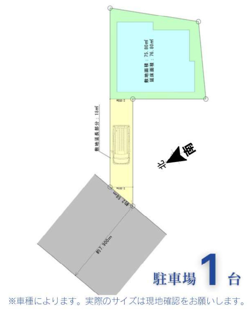 横浜市神奈川区神之木台 新築戸建て【仲介手数料無料】の区画図