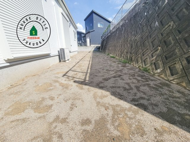 福津市福間駅東2丁目第1-1棟（1号棟）の庭|お庭で自由な時間を過ごせます。