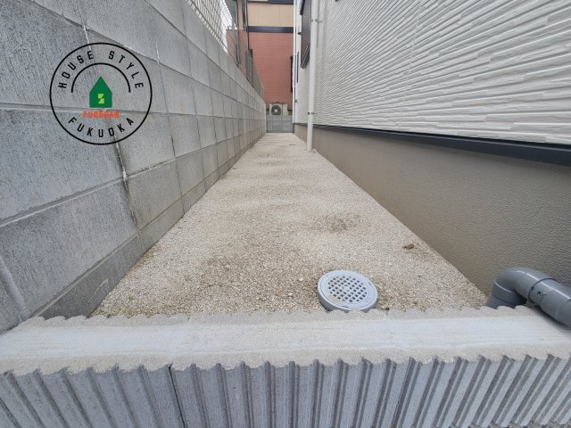 筑紫野市二日市北6丁目第1-2棟（1号棟）　の庭|お庭で自由な時間を過ごせます。