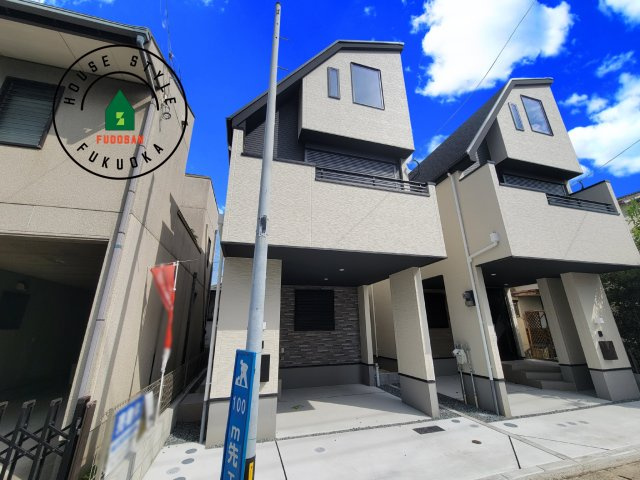 福岡市西区福重5丁目第3-2棟（1号棟）　の外観|デザイン性のある外観です。