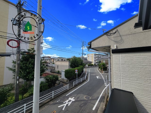 福岡市西区福重5丁目第3-2棟（1号棟）　の展望|窓から緑が見える物件も魅力的です。