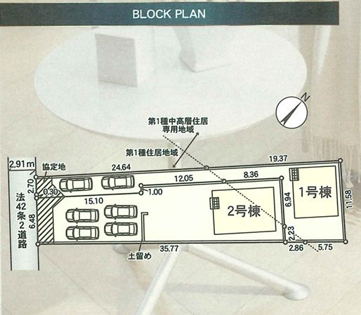 小田原市小八幡2丁目新築戸建て　第13-1号棟の区画図|区画図「小田原市小八幡2丁目新築戸建て」