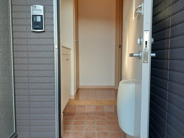 米島一番館の玄関|落ち着いた玄関です