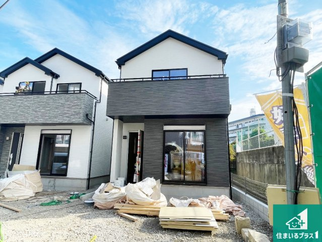 箕面市半町　新築一戸建ての外観|現在の進捗状況です！順調に作業進行中、完成が待ち遠しいです！詳細の間取り等、お気軽にお問い合わせください！