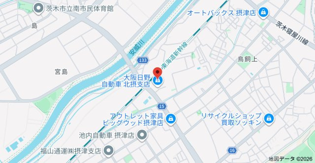 プランドール新町の地図