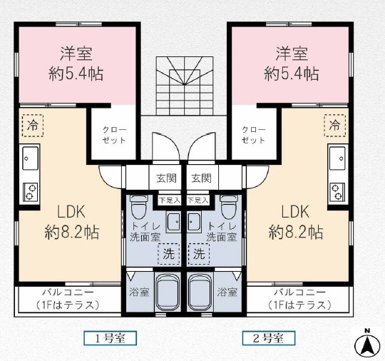 埼玉県蕨市錦町2丁目　一棟売アパートの間取り