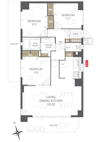 【間取り】ダイアパレス栄町 