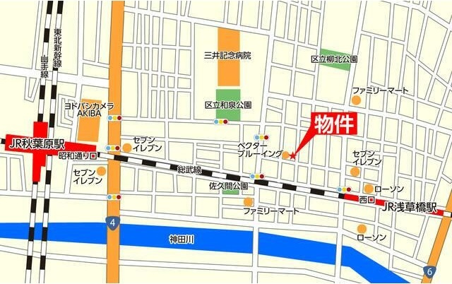 テトスパジオの地図