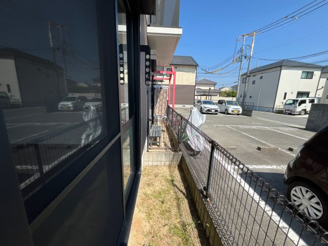 ディアス北新在家Ｂ棟のバルコニー