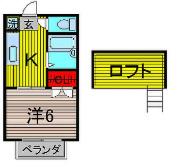 蕨市南町2丁目　満室稼働中　一棟売アパートの間取り