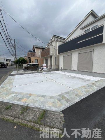 平塚市黒部丘　新築戸建全2棟　2号棟の駐車場|駐車場があるので、車を買う予定の方も安心です