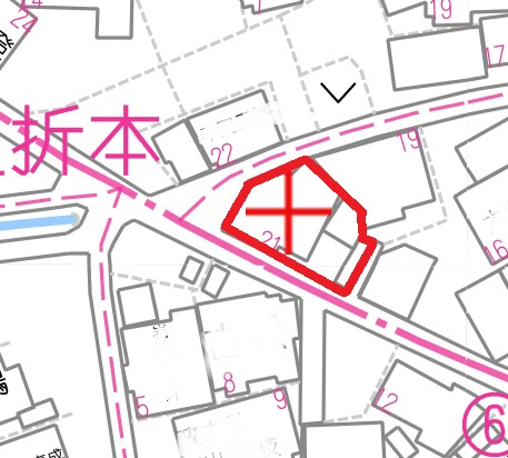 折本　売土地の土地図