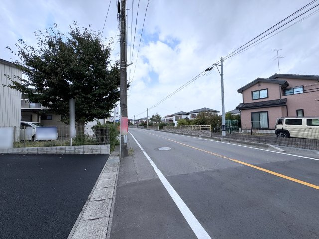 新築戸建・建売　郡山市富田町第19　CRADLE GARDEN　全8棟の前面道路含む現地写真