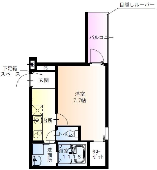 【間取り】 | フジパレス柴島Ⅴ番館