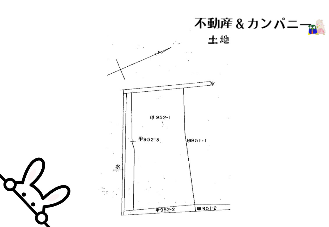 北梅本町売土地の土地図