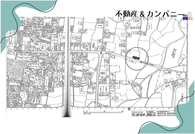 北梅本町売土地の地図