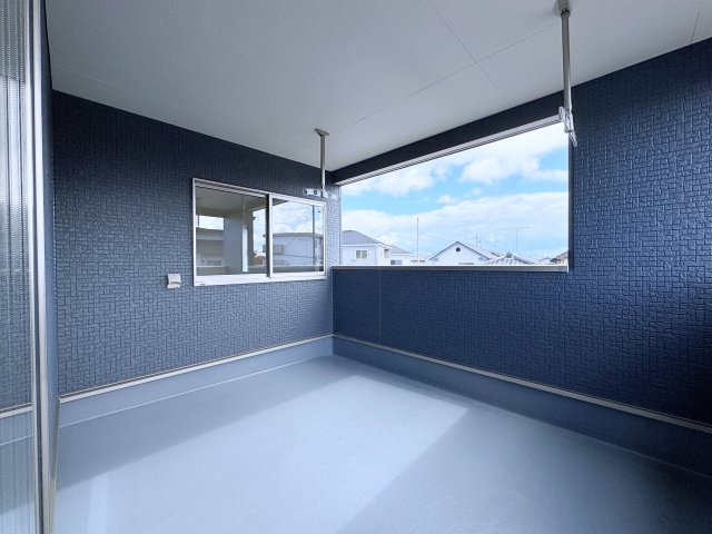 新築戸建・建売　郡山市富田町第19　CRADLE GARDEN　全8棟のバルコニー|インナーバルコニーは天候に左右されずに、プライベートな空間でくつろぎや洗濯物干しに最適！