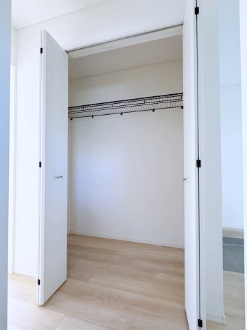 新築戸建・建売　郡山市富田町第19　CRADLE GARDEN　全8棟の収納|棚付きクローゼットは整理整頓できやすいです！