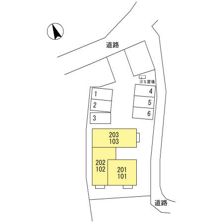 パレッティの区画図