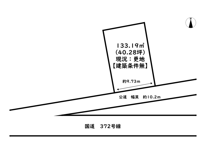 姫路市花田町小川／売土地の土地図