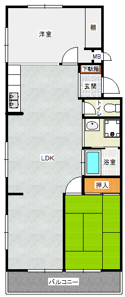 リゾートビラ西戸崎の間取り