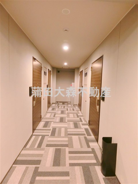 プライマル西蒲田のその他共用部分|カーペット敷きの内廊下　共用廊下
