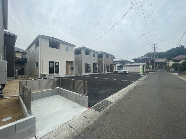 新築戸建・建売　二本松市竹田二丁目　CRADLE GARDEN　全5棟の前面道路含む現地写真